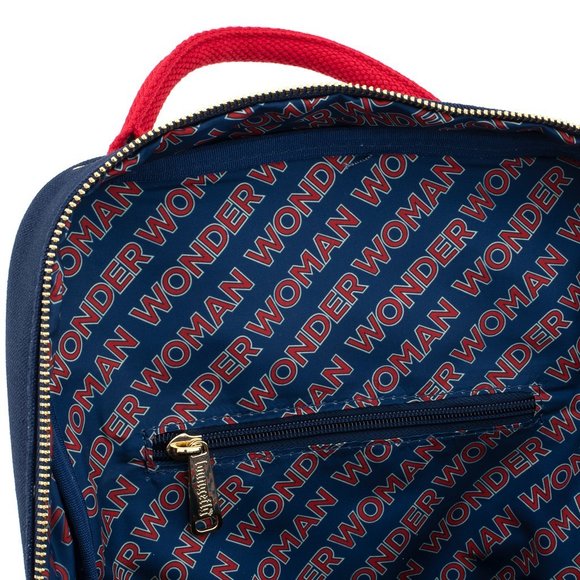 Loungefly Wonder Woman Icon Canvas Mini Backpack - Picture 3 of 5